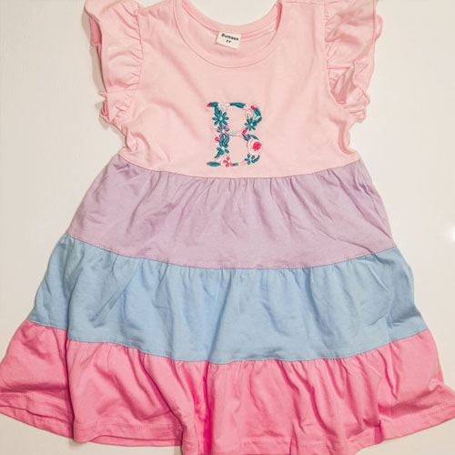 Personalized Dress with letter 'B'